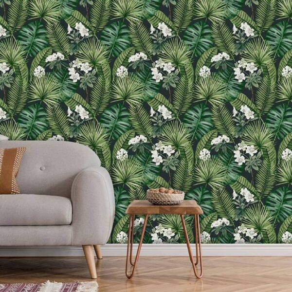 DUTCH WALLCOVERINGS Tapet Eden svart och mörkgrön - Bild 4