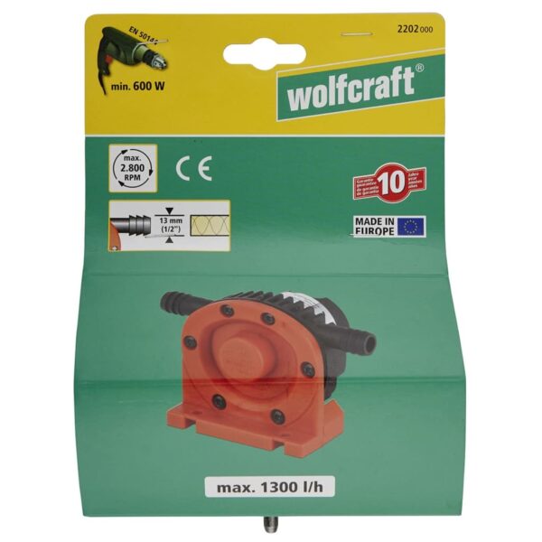 wolfcraft Borrdriven pump 1300 l/tim S=6 mm 2202000 - Bild 3