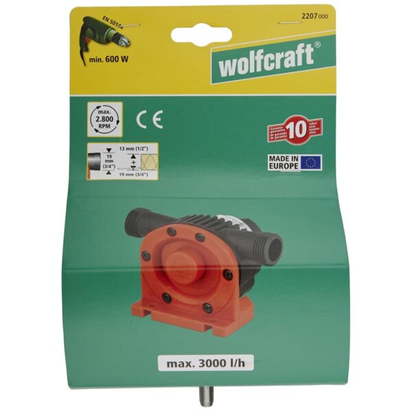 wolfcraft Borrdriven pump 3000 l/h S=8 mm 2207000 - Bild 3