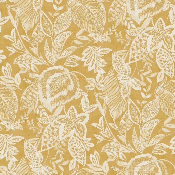 DUTCH WALLCOVERINGS Tapet Mae ockra och beige - Bild 2