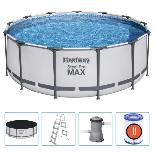 Bestway Pool Steel Pro MAX rund med tillbehör 396x122 cm - Bild 2