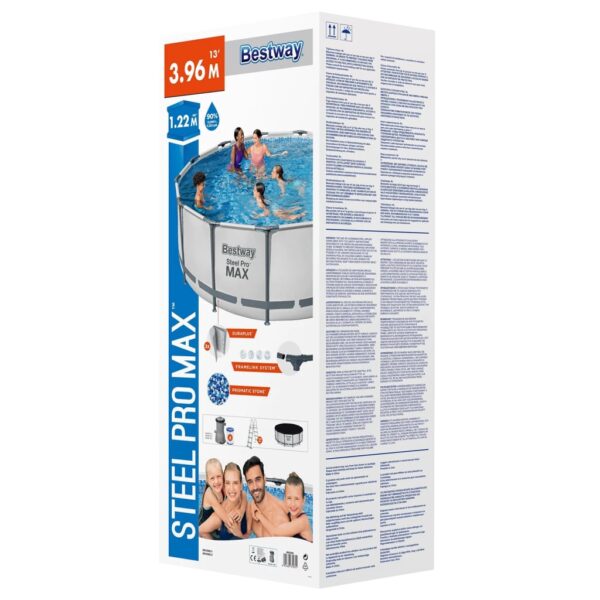 Bestway Pool Steel Pro MAX rund med tillbehör 396x122 cm - Bild 10