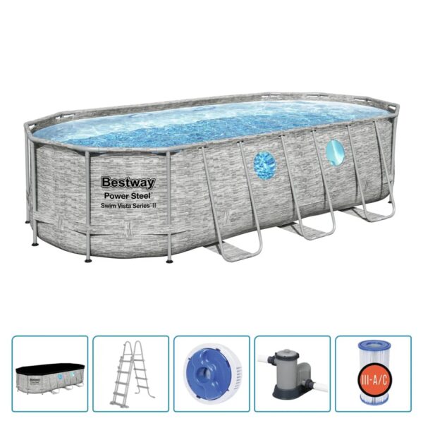 Bestway Pool Power Steel Swim Vista Series set 549x274x122 cm - Bild 2