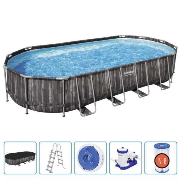 Bestway Trädgårdspool oval 7,32x3,66x1,22 m - Bild 2