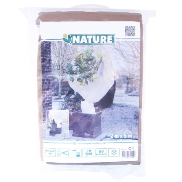 Nature Frostskydd för växter fleece 60 g/m² beige 2x5 m - Bild 2