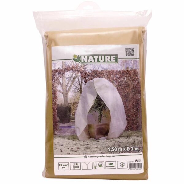 Nature Täckduk fleece med blixtlås 70 g/m² beige 2x2,5 m - Bild 5