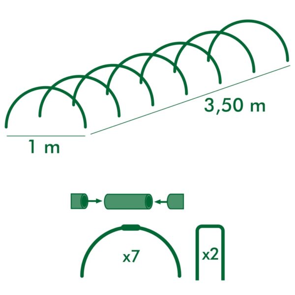 Tunnelväxthus kit för snabb tillväxt - Bild 4