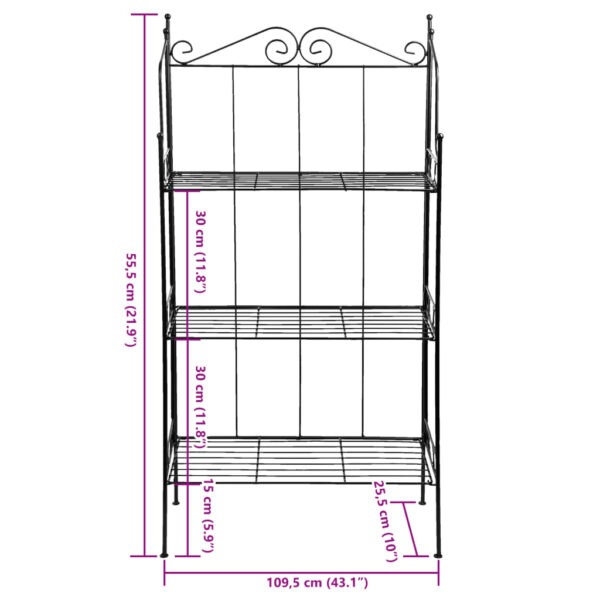 Esschert Design Étagère med 3 hyllplan L - Bild 9