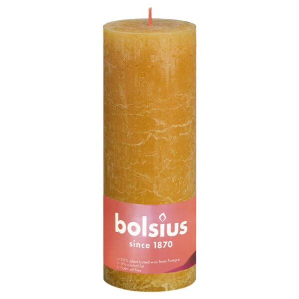 Bolsius Rustika blockljus 4-pack 190x68 mm honungsgul - Bild 2