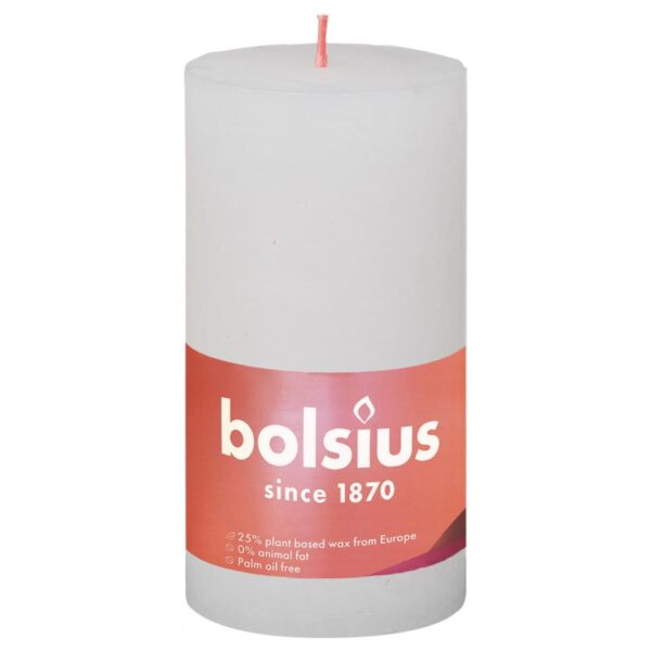 Bolsius Rustika blockljus 4-pack 130x68 mm molnvit - Bild 2