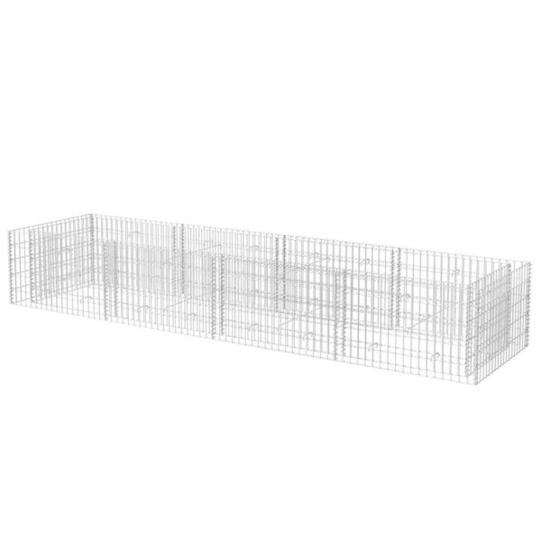 Planteringsgabion upphöjd stål 360x90x50 cm - Bild 2