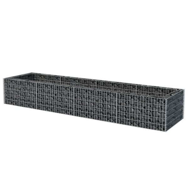 Planteringsgabion upphöjd stål 360x90x50 cm - Bild 3