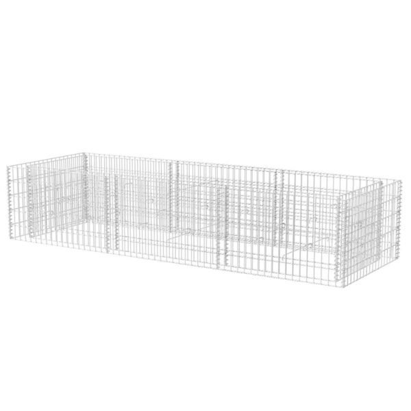 Planteringsgabion upphöjd stål 270x90x50 cm - Bild 2