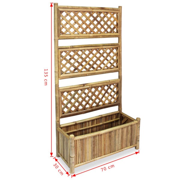 Odlingslåda med spaljé bambu 70 cm - Bild 7