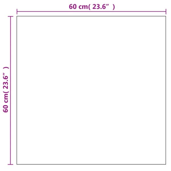 Väggspegel fyrkantig 60x60 cm glas - Bild 7