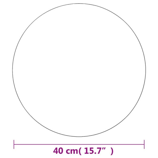 Väggspegel rund 40 cm glas - Bild 7