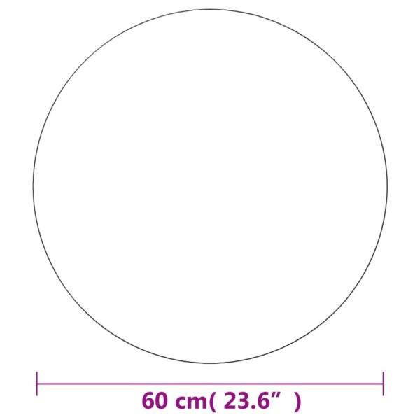 Väggspegel rund 60 cm glas - Bild 7