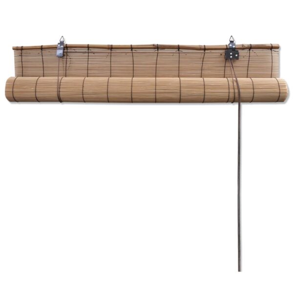 Rullgardin bambu 150x160 cm brun - Bild 4