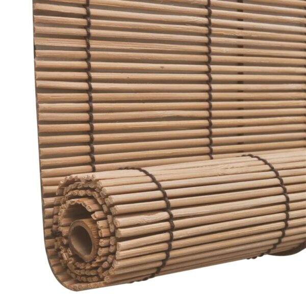 Rullgardin bambu 150x160 cm brun - Bild 5