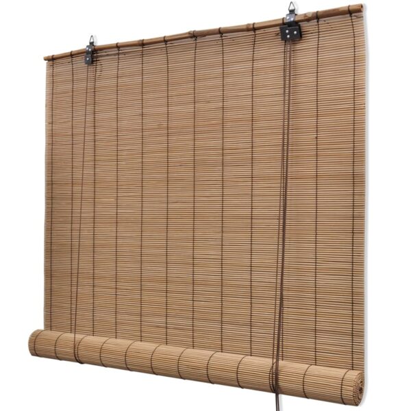 Rullgardin bambu 100x220 cm brun - Bild 2