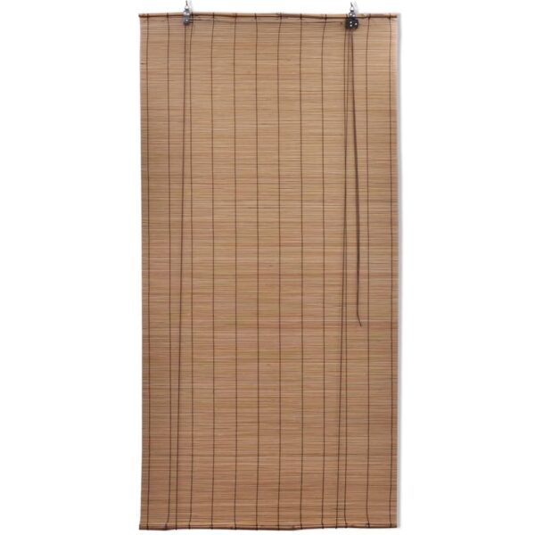 Rullgardin bambu 100x220 cm brun - Bild 3