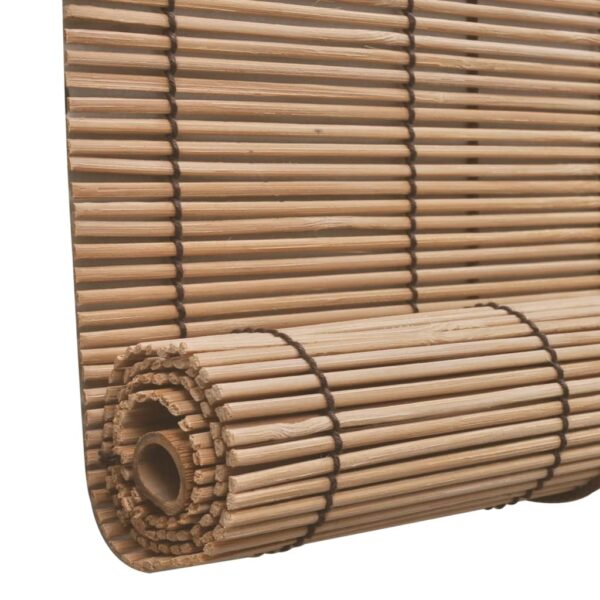 Rullgardin bambu 100x220 cm brun - Bild 5