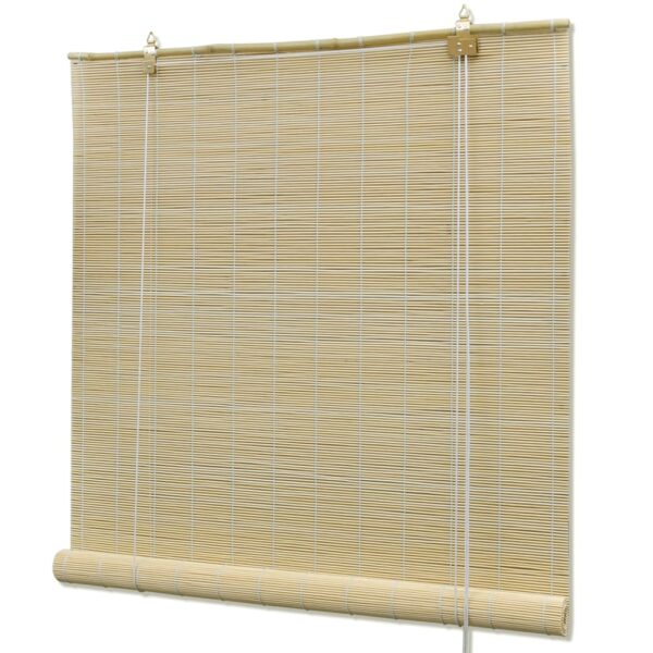 Rullgardin bambu 80x220 cm naturlig - Bild 2