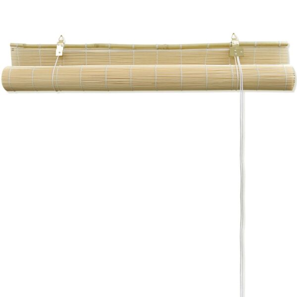 Rullgardin bambu 80x220 cm naturlig - Bild 4