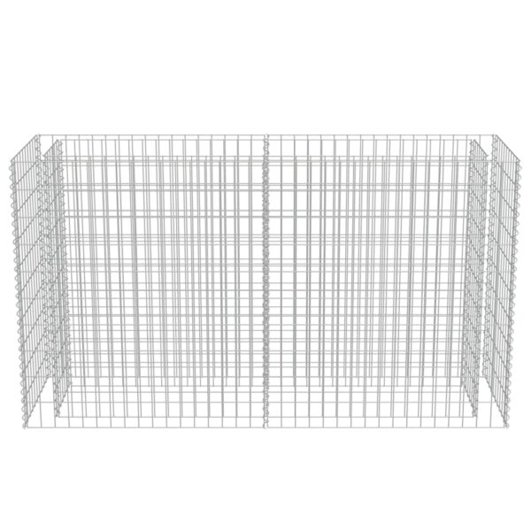 Planteringsgabion upphöjd galvaniserat stål 180x50x100 cm - Bild 5