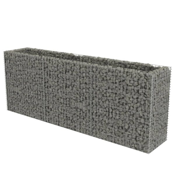 Planteringsgabion upphöjd galvaniserat stål 270x50x100 cm - Bild 2