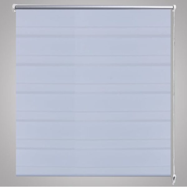 Rullgardin randig vit 60 x 100 cm transparent - Bild 4