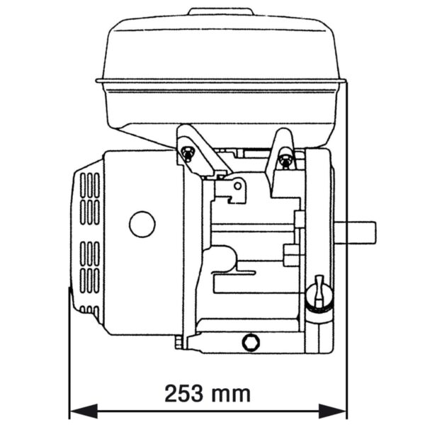 Bensinmotor 6,5 HK 4,8 kW svart - Bild 8