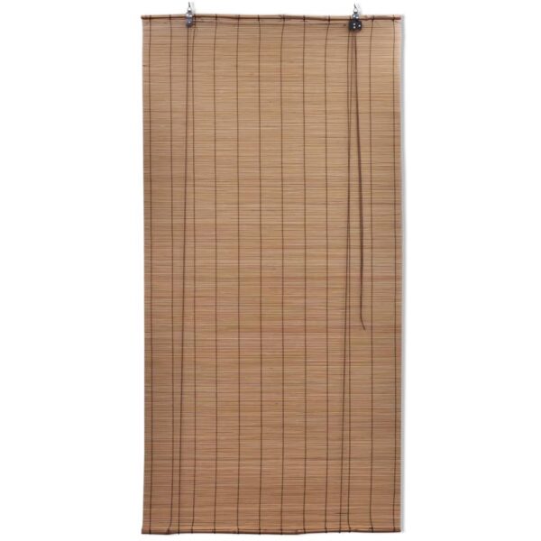 Rullgardin i bambu 120 x 160 cm brun - Bild 2