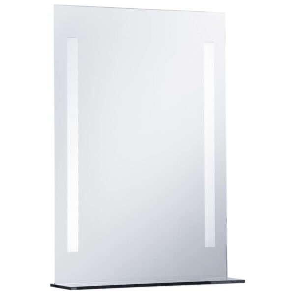 Badrumsspegel LED med hylla 50x70 cm - Bild 4