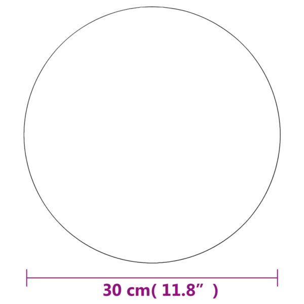 Spegel utan ram rund 30 cm glas - Bild 5