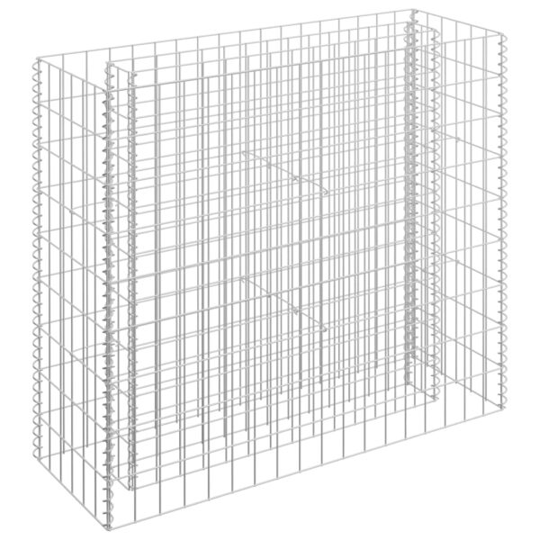 Planteringsgabion upphöjd galvaniserat stål 90x30x90 cm - Bild 2