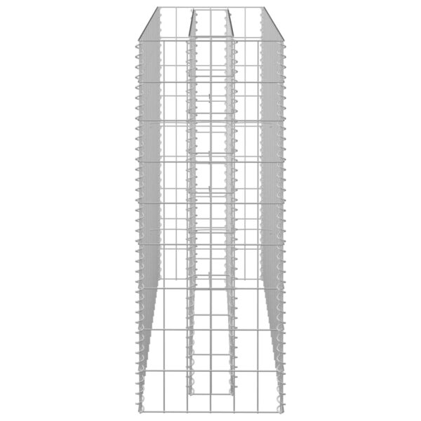 Planteringsgabion upphöjd galvaniserat stål 90x30x90 cm - Bild 5