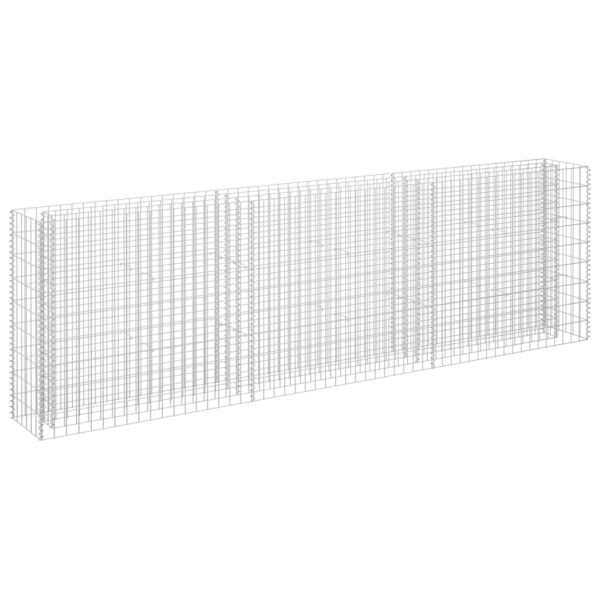 Planteringsgabion upphöjd galvaniserat stål 270x30x90 cm - Bild 2