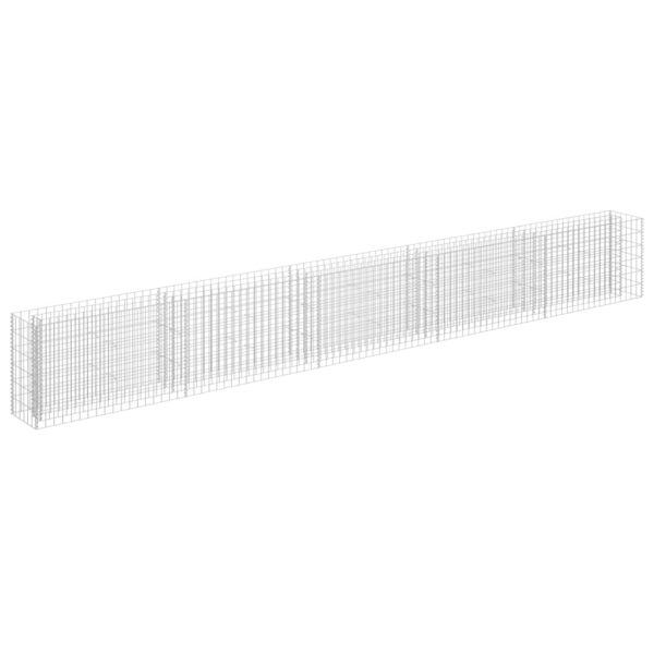 Planteringsgabion upphöjd galvaniserat stål 450x30x60 cm - Bild 2