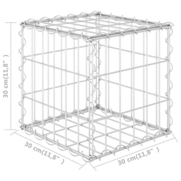 Planteringsgabion upphöjd stål 30x30x30 cm - Bild 5