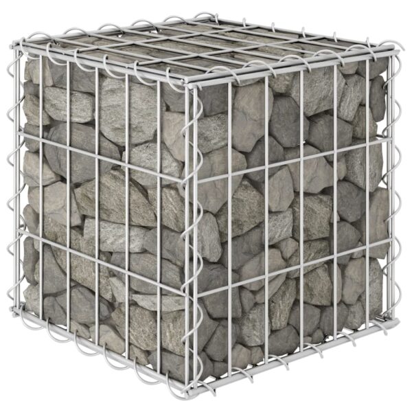 Planteringsgabion upphöjd stål 30x30x30 cm