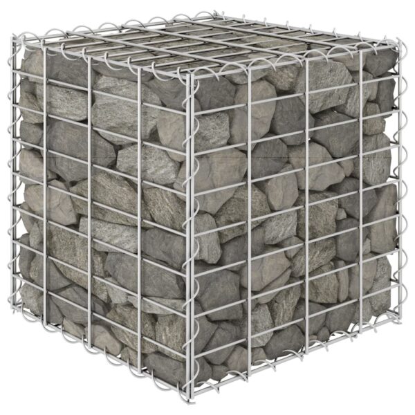 Planteringsgabion upphöjd stål 40x40x40 cm