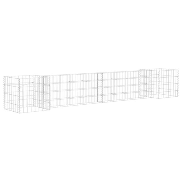 Planteringsgabion H-formad stål 260x40x40 cm - Bild 2