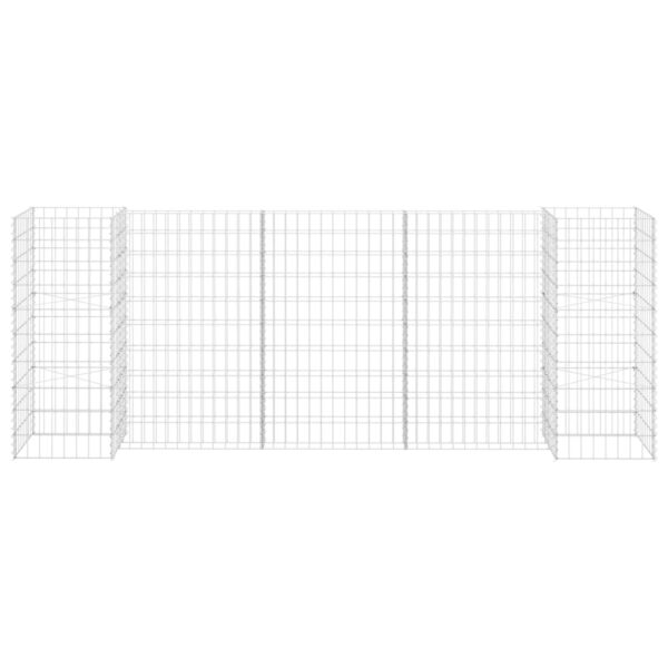 Planteringsgabion H-formad stål 260x40x100 cm - Bild 3