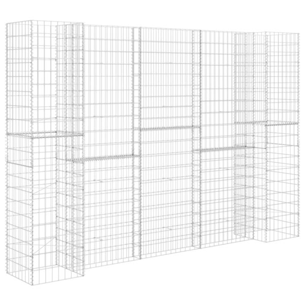 Planteringsgabion H-formad stål 260x40x180 cm - Bild 2