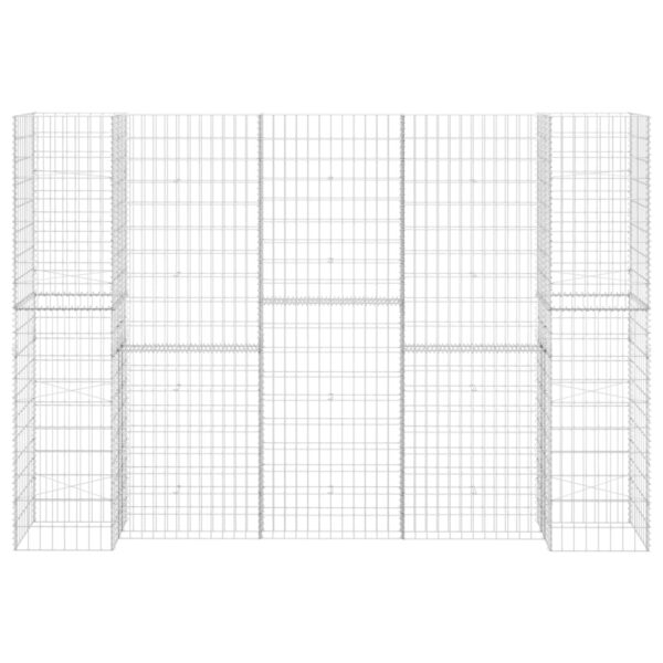 Planteringsgabion H-formad stål 260x40x180 cm - Bild 3