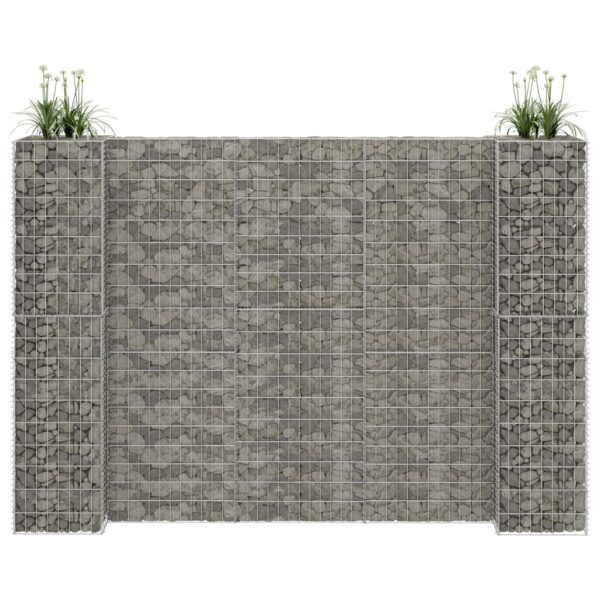 Planteringsgabion H-formad stål 260x40x200 cm