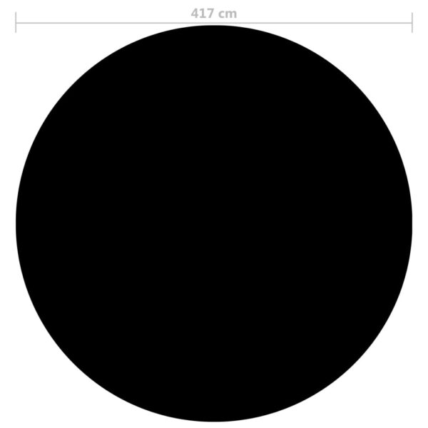 Poolskydd svart 417 cm PE - Bild 3