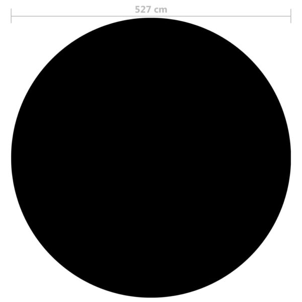 Poolskydd svart 527 cm PE - Bild 3