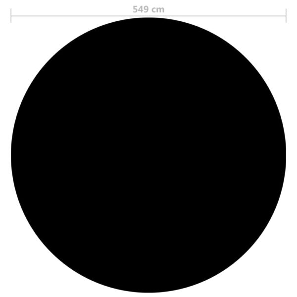 Poolskydd svart 549 cm PE - Bild 3